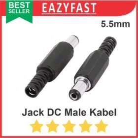 Soket DC 2.1x5.5mm Male Jantan DIP Kabel Power Plug In Jack Arduino