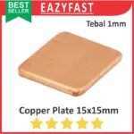 Copper Plate Heatsink Plat Tembaga 15x15 Thermal Pad IC CPU VGA GPU