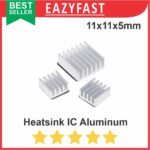 Heat Sink Aluminium Radiator Cooling Pendingin 11 x 11 x 5 Heatsink