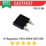 IC Regulator L 7812 CV 12 V Volt 12V 0.5A SMD DPAK 78L12 78M12 TO-252 - Image 2