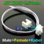 Socket Kabel Terminal JST XH 2P 2.54mm Connector Cable male female EL