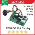 PWM DC 30A Display Variable Motor Speed Controller Dimmer Lampu LED