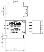 Hi-Link HLK-PM01 5v 5 V Volt AC to DC Hilink Power Supply PSU Adaptor - Image 3