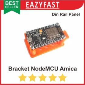 Bracket Dudukan Modul ESP NodeMCU Amica Module MCB Din Rail Rel Panel