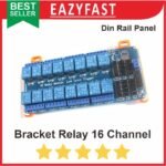 Bracket Dudukan Modul Relay 16 Channel Module MCB Din Rail Rel Panel