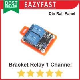 Bracket Dudukan Modul Relay 1 Channel Module MCB Din Rail Rel Panel
