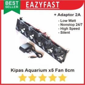 Kipas Aquarium 5 x5 5x Fan Cooler Pendingin Air Akuarium Aquascape