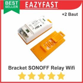 Bracket Dudukan Sonoff Relay IoT Switch utk MCB Din Rail Saklar Wifi