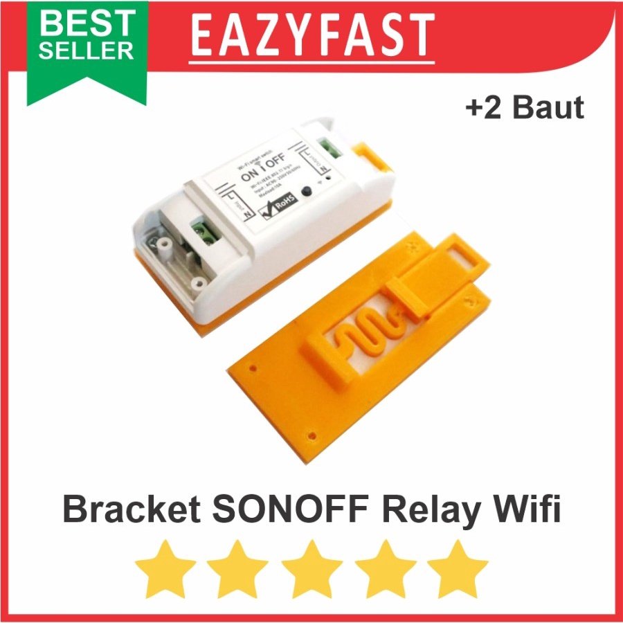 ginee_20250930162201414_4427579256.jpeg Bracket Dudukan Sonoff Relay IoT Switch utk MCB Din Rail Saklar Wifi - Image 1