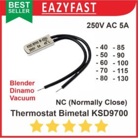 Thermostat Bimetal NC KSD9700 250V AC 5A Thermal Thermo Fuse KSD 9700