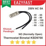 Thermostat Bimetal NO KSD9700 250V AC 5A Thermal Thermo Fuse KSD 9700