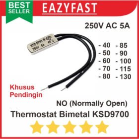 Thermostat Bimetal NO KSD9700 250V AC 5A Thermal Thermo Fuse KSD 9700
