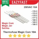 Thermofuse Magic Com Jar 170 172 175 180 185 C 10A Thermal Thermo Fuse