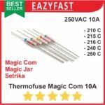 Thermofuse Magic Com Jar 210 215 216 240 250 C 10A Thermal Thermo Fuse