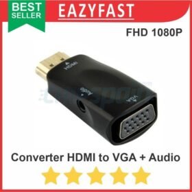 Converter HDMI to VGA + Audio Adapter Adaptor 1080p Raspberry Pi