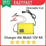 Charger Charge Casan Aki Accu Mobil Motor 12v 6A Portable Otomatis