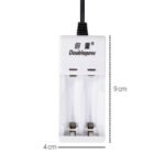 Charger Baterai AA AAA USB 2 Channel Ni-Mh Ni-Cd NiMh NiCd 1.2V Cas Casan Carjer Charge Recharge U21 - Image 2