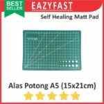 Cutting Mat Matt Pad A5 Papan Alas Potong Cutter Work Green 21x15 cm