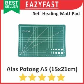 Cutting Mat Matt Pad A5 Papan Alas Potong Cutter Work Green 21x15 cm
