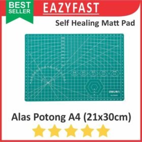 Cutting Mat Matt Pad A4 Papan Alas Potong Cutter Work Green 21x30 cm