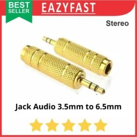 Audio Jack 3.5 to 6.5 mm Converter Adapter Konverter Adaptor Konektor