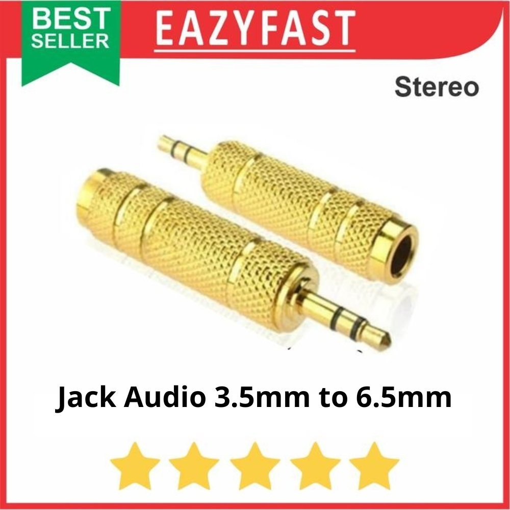 ginee_20250930150633039_7624775852.jpeg Audio Jack 3.5 to 6.5 mm Converter Adapter Konverter Adaptor Konektor - Image 1