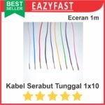 Kabel Listrik Serabut Warna 1x10 Isi 1 Serat Single Ecer Meter NYAF