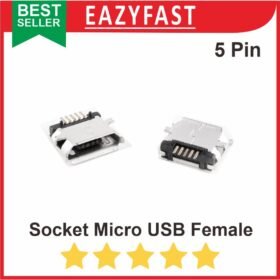 Socket Micro USB Female MK5P Connector Soket Mikro Betina 5P Konektor