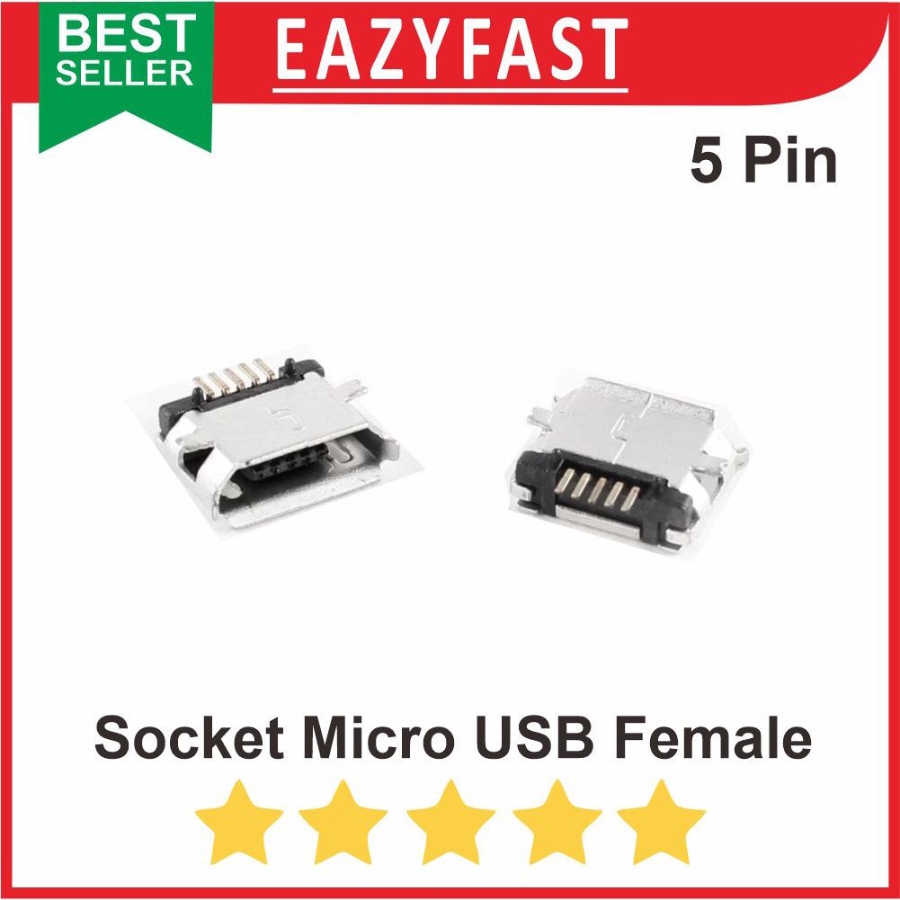 ginee_20251002105009087_8135452167.jpeg Socket Micro USB Female MK5P Connector Soket Mikro Betina 5P Konektor - Image 1