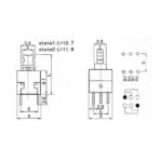 Self Lock Switch Momentary 7x7 8x8 6p 6 Pin P Kaki Reset Button KFT - Image 3