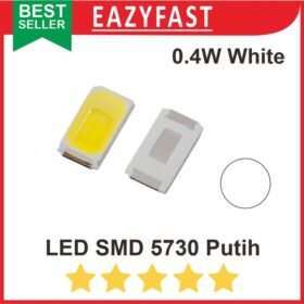 SMD Chip LED 5730 Putih / Cold White 6000-7000K 0.5W 3.2-3.4V  Spesifi