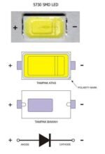 SMD Chip LED 5730 Putih / Cold White 6000-7000K 0.5W 3.2-3.4V  Spesifi - Image 3