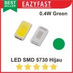 LED SMD 5730 Green Hijau 0.4W 3.1-3.4V Lampu Ultra Bright Chip Baru