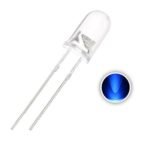 LED 3mm 3 mm Clear Blue Transparan Bening Biru - Image 2