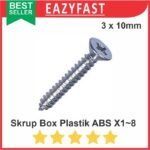 Baut Skrup Box Plastik ABS X Series X1-X8 1/2 Flat Head Screw Sekrup
