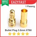 Bullet Plug Pin Banana Gold Male Female Konektor BLDC LiPo ESC XT60