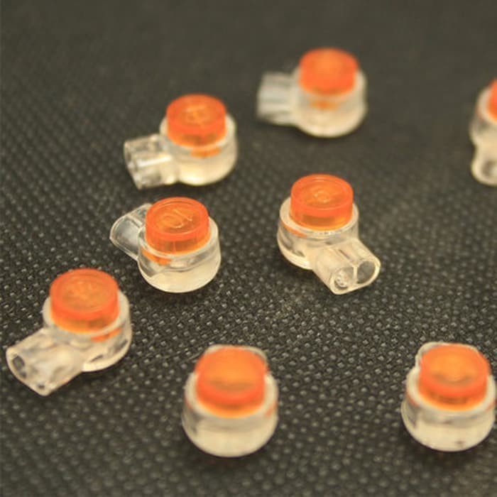 ginee_20251003100918449_8829268987.jpeg Quick Connect Lock Clamp Joint 2 Wire Konektor Klem Orange AC03 - Image 1