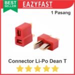 Deans Connector Male + Female T Plug RC LiPo Battery Baterai Li-Po