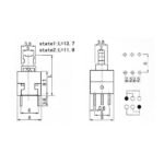 Self Lock Switch Latch 7x7 8x8 6p 6 Pin P Kaki Power Push Button KFT - Image 3