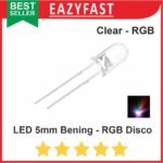 LED Clear 5mm RBG Auto Disco Warna Warni Bergantian