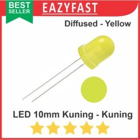 LED 10mm Diffused Yellow Kuning