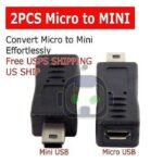 USB Converter Mini USB male to Micro USB female Adapter - Image 3
