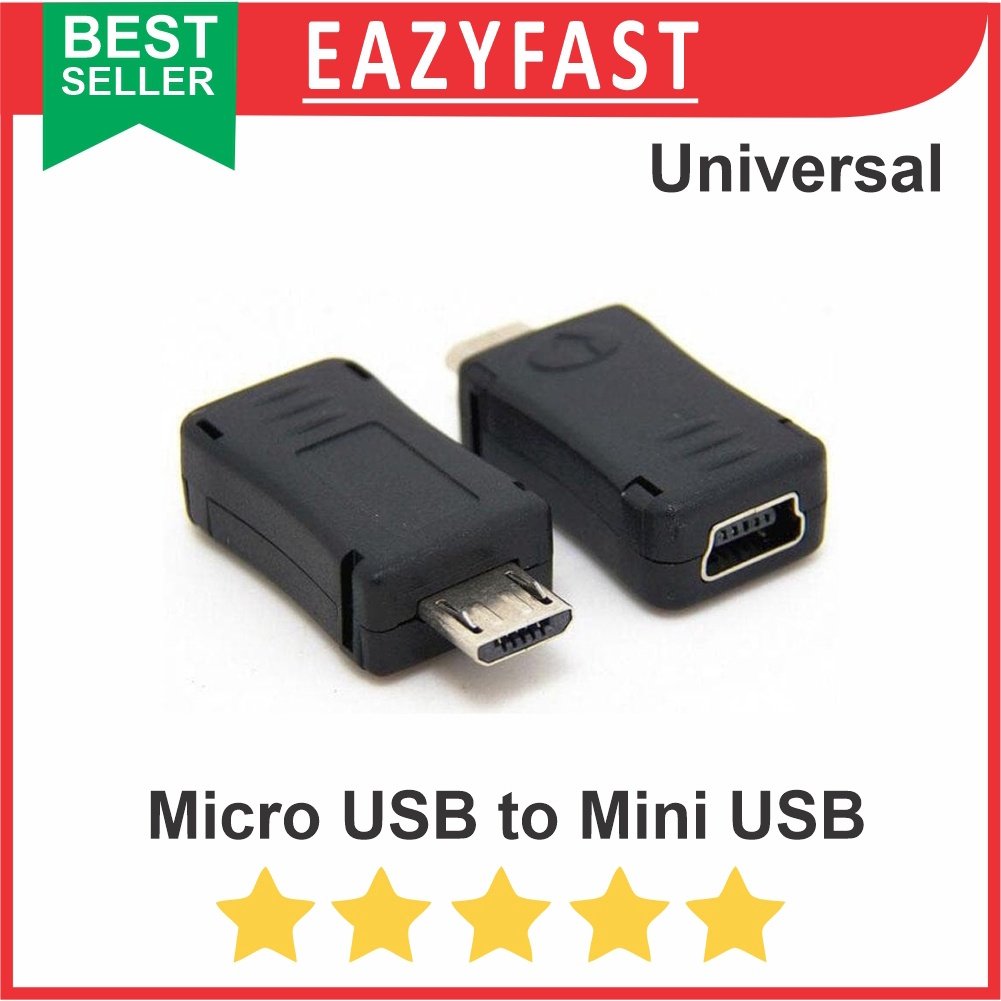 ginee_20251003105253506_4119373575.jpeg USB Converter MIcro USB male to Mini USB female Adapter - Image 1