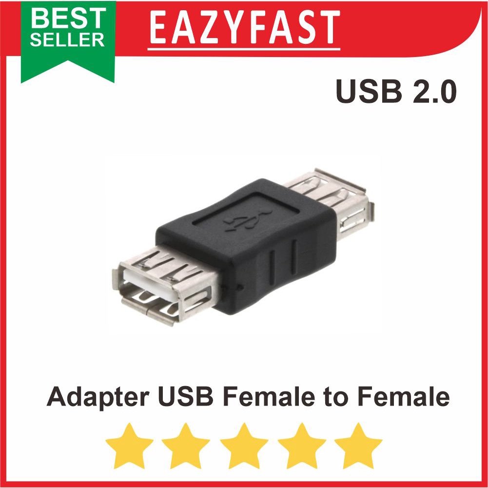 ginee_20251003105437168_4034759213.jpeg USB Converter Female to Female Betina Sambungan Socket Adapter - Image 1