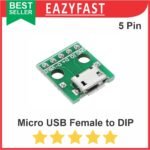 Female Betina Micro USB to DIP Converter Breakout Board