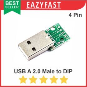 male Jantan USB 2.0 to DIP Converter Breakout Board Adapter PCB