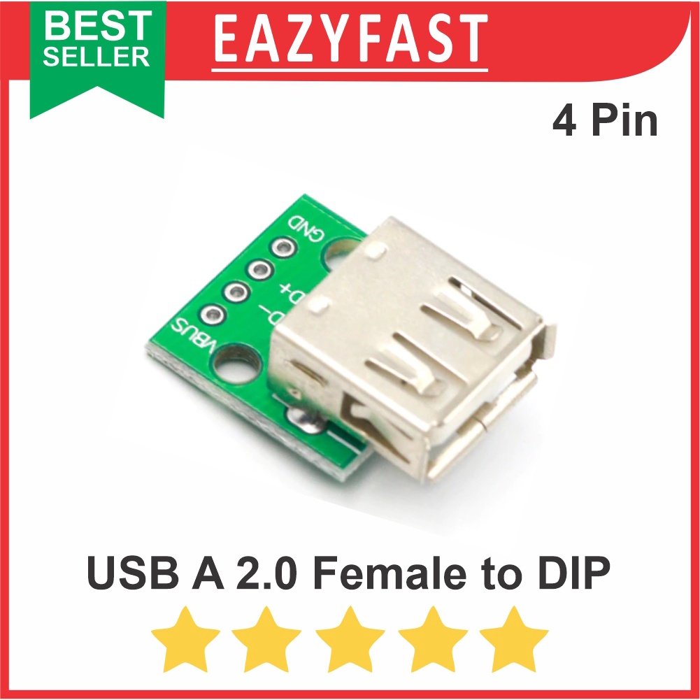 ginee_20251003110727257_2908070091.jpeg Female Betina USB 2.0 to DIP Converter Breakout Board Adapter PCB - Image 1