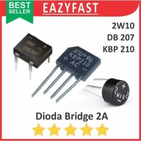 Dioda Kiprok Bridge 2A 2 A Ampere Diode Rectifier 2W10 DB207 KBP210 210 Jembatan Penyearah AC DC Sisir Meja Kotak Bulat KBU KBP KBJ KBL GBU GBJ KBPC 206 207 208 210