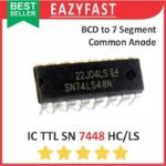 IC TTL SN 7448 N HC LS DIP Decoder BCD to 7 Seven Segment CC Common Cathode Katoda SN74HC48 SN74LS48 SN74HC48N SN74LS48N 74HC48 74LS48
