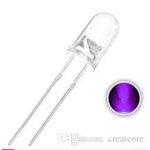 LED 5mm Clear UV Ultraviolet Ultra Violet - Image 2
